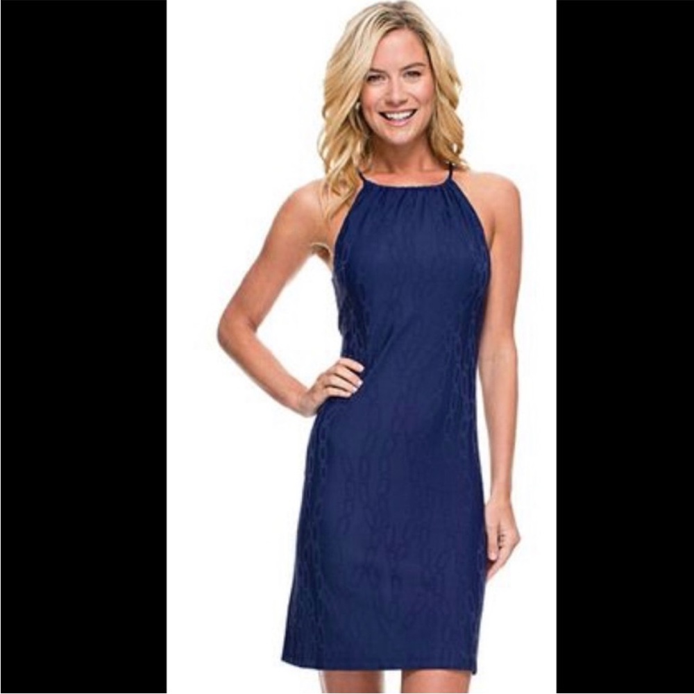 J.McLaughlin blue halter dress